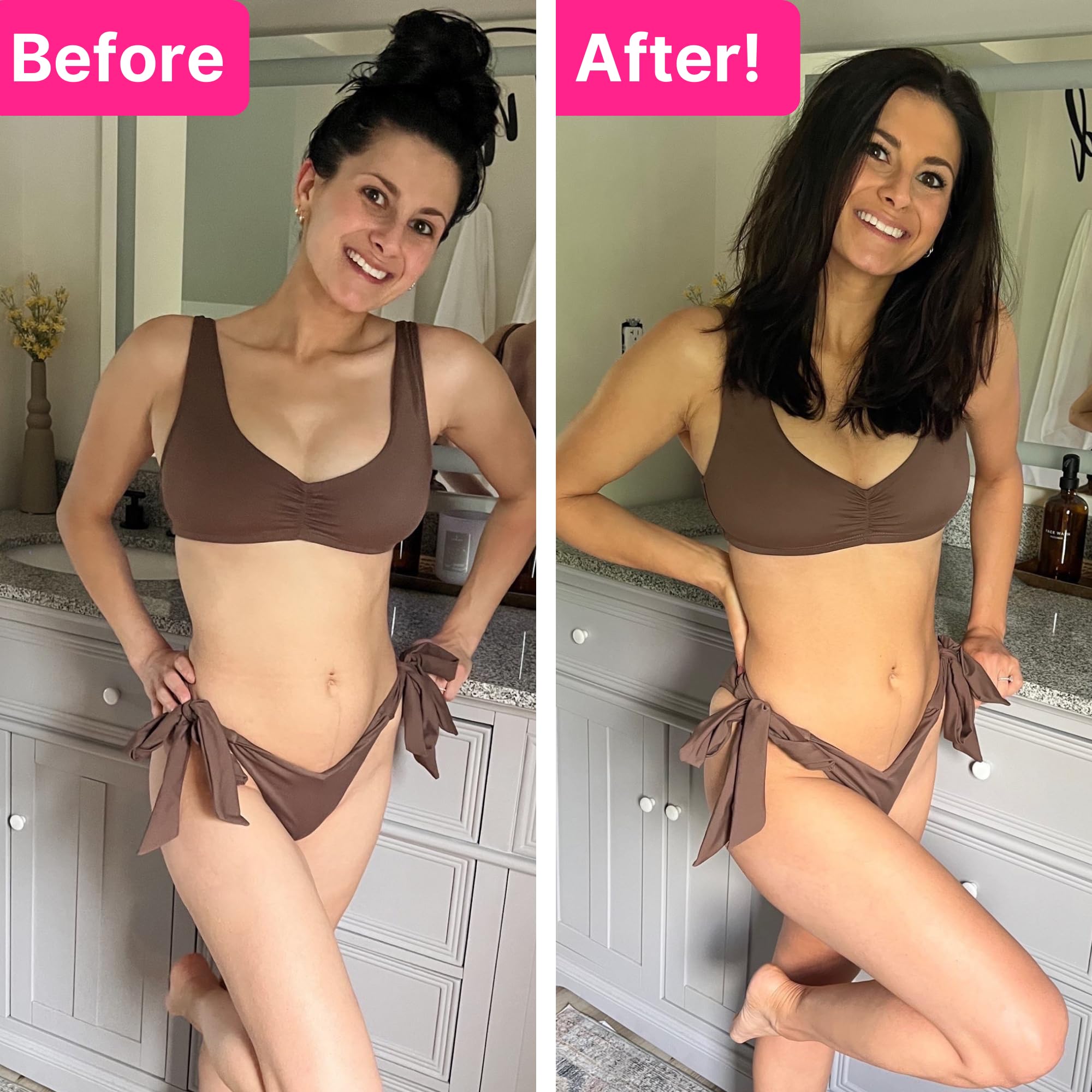 Application of Tanceuticals gradual tan lotion on face