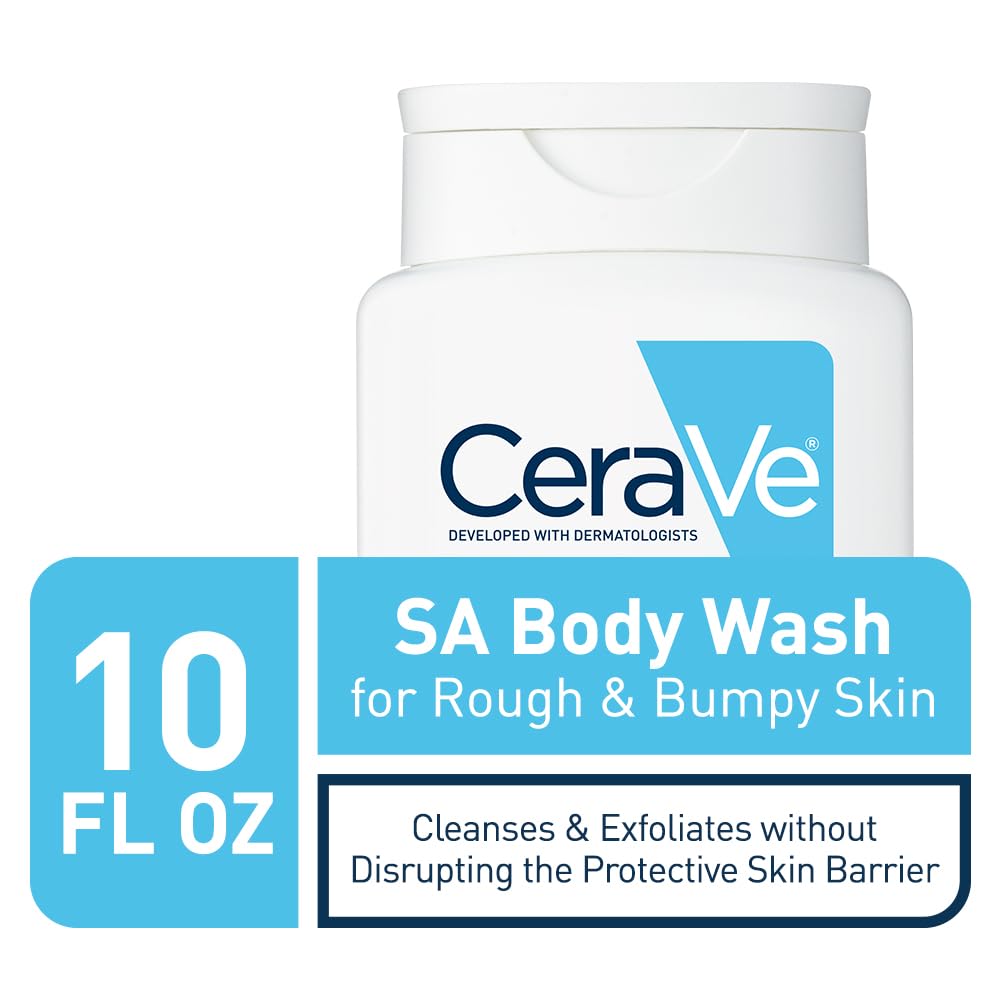 CeraVe exfoliating cleanser back label with ingredients and usage directions