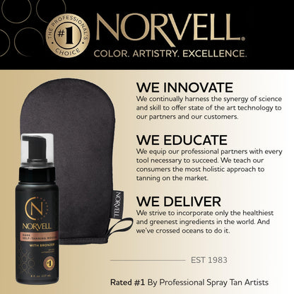 Norvell instant natural bronzing glow mousse bottle