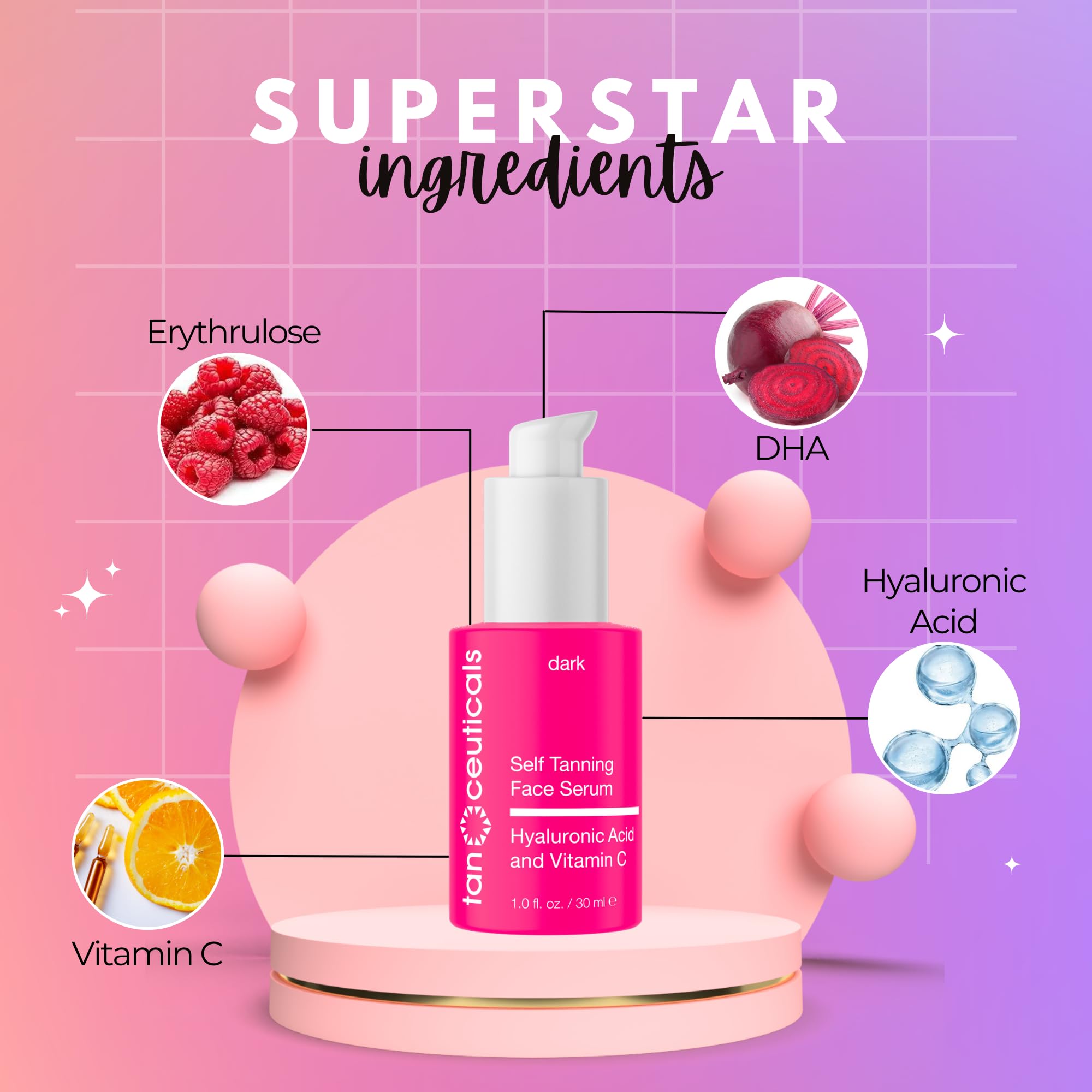 Benefits and ingredient highlights of Tanceuticals serum