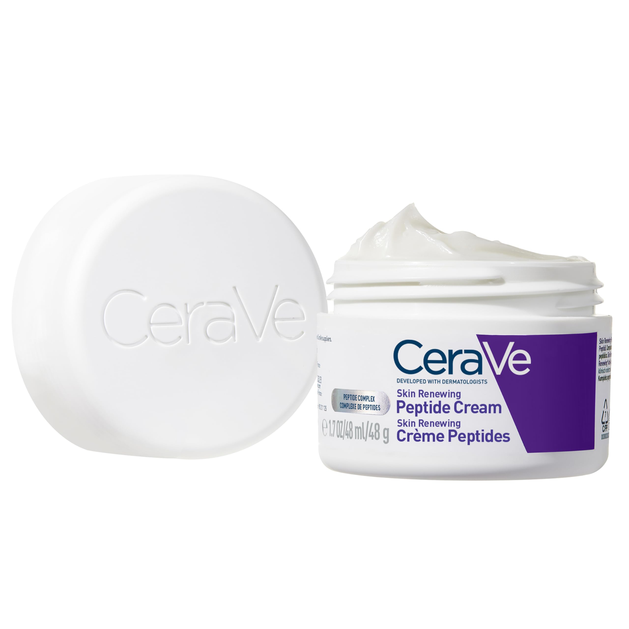 USA imported CeraVe night cream product container showing three essential ceramides logo