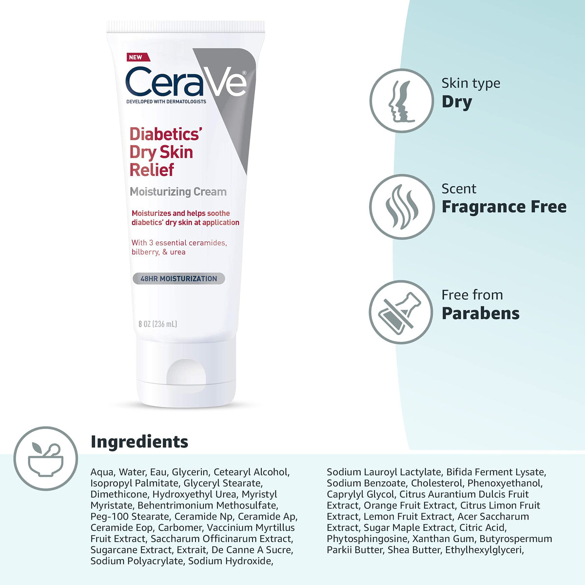 CeraVe authentic USA imported skincare product container view