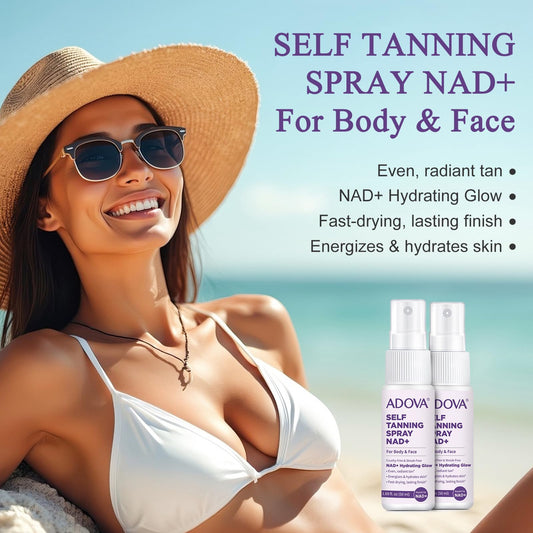 Evolv natural sunless tanning spray bottle