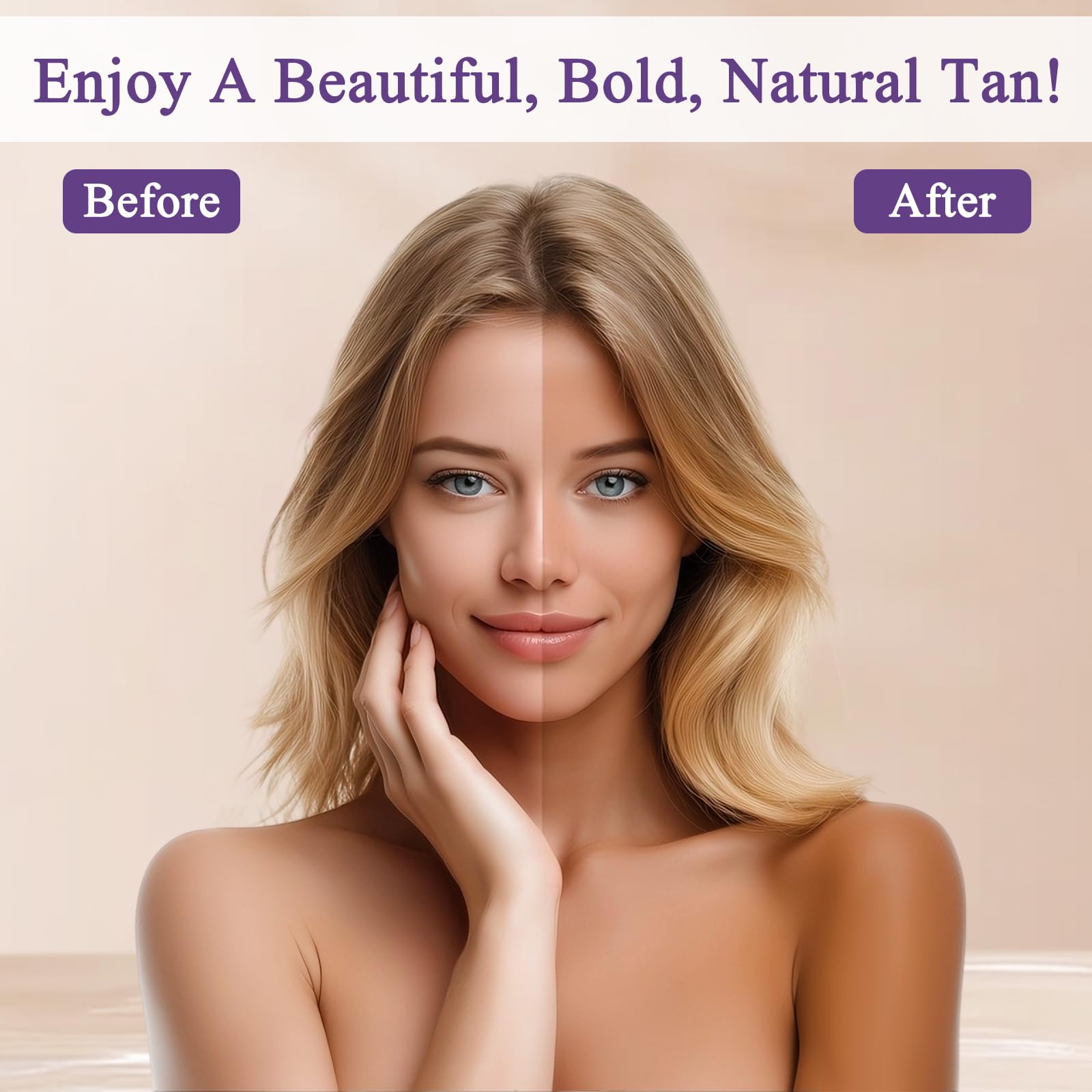 Moisturizing aloe vera and vitamin e tanning spray