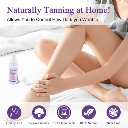 Professional streak free tanning spray for men and women