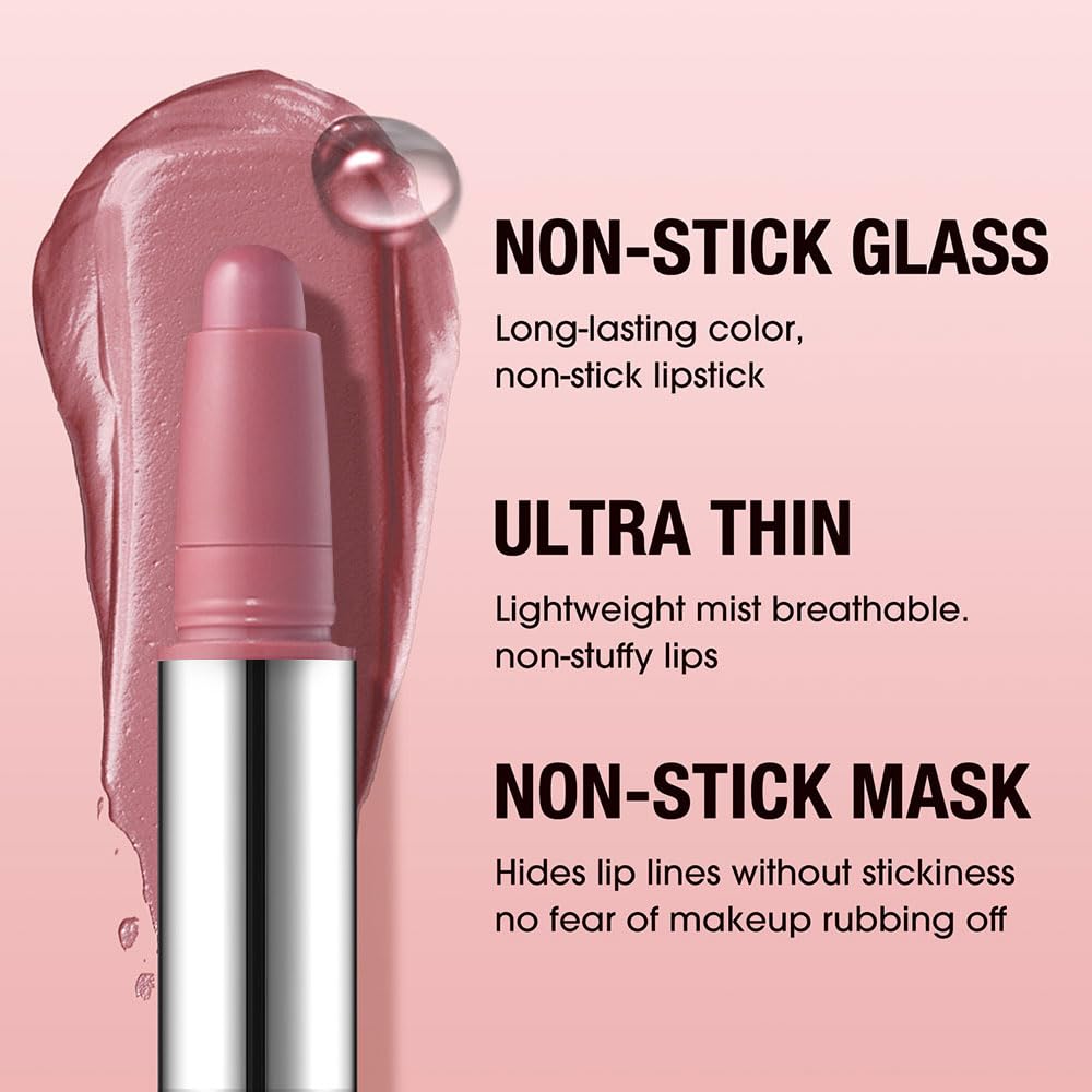 Easilydays 2-in-1 lip liner and matte lipstick pencil displayed on a clean background.