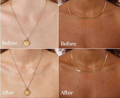 Close up view of Whind self tanner face drops texture