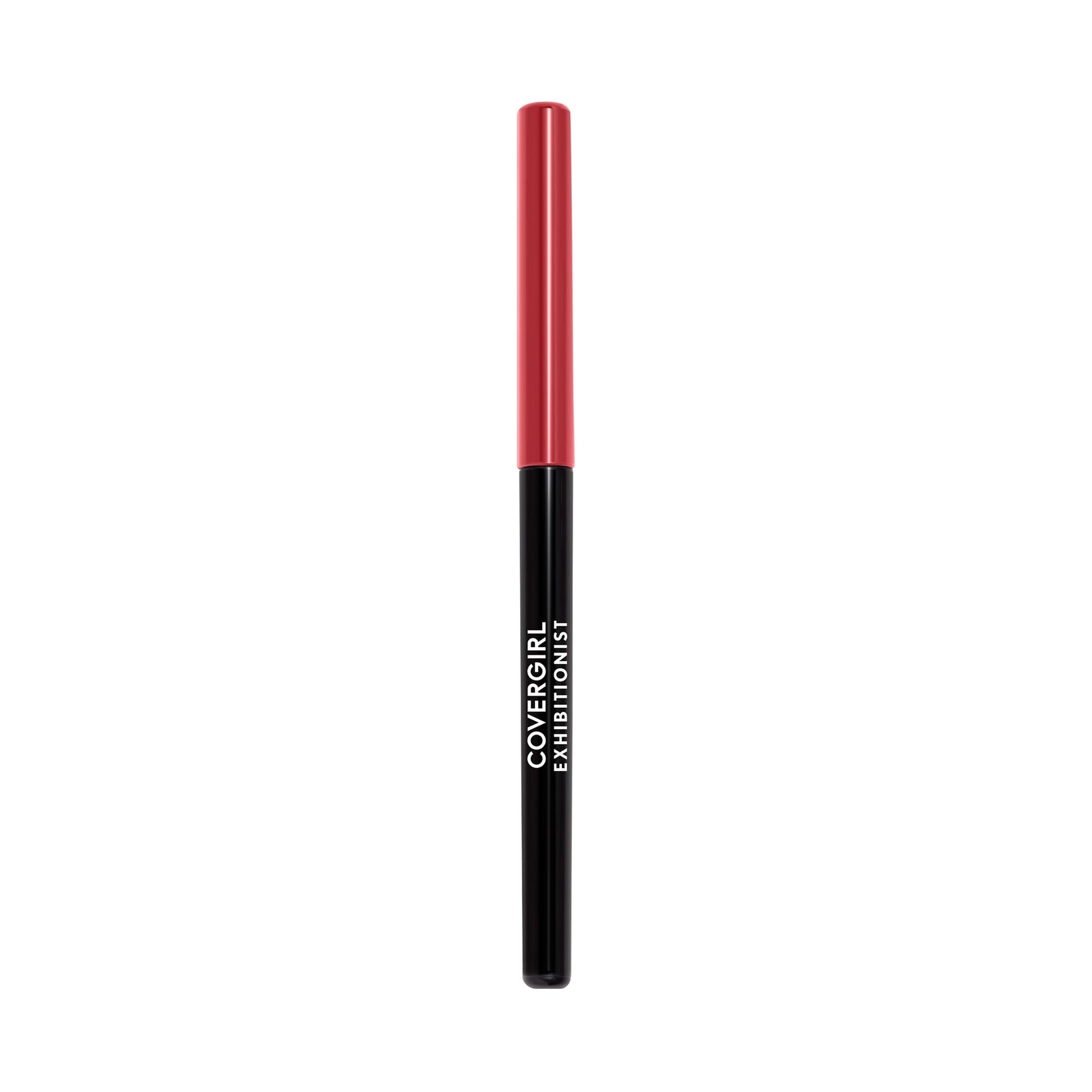 Covergirl retractable lip pencil tip highlighting the self sharpening mechanism.