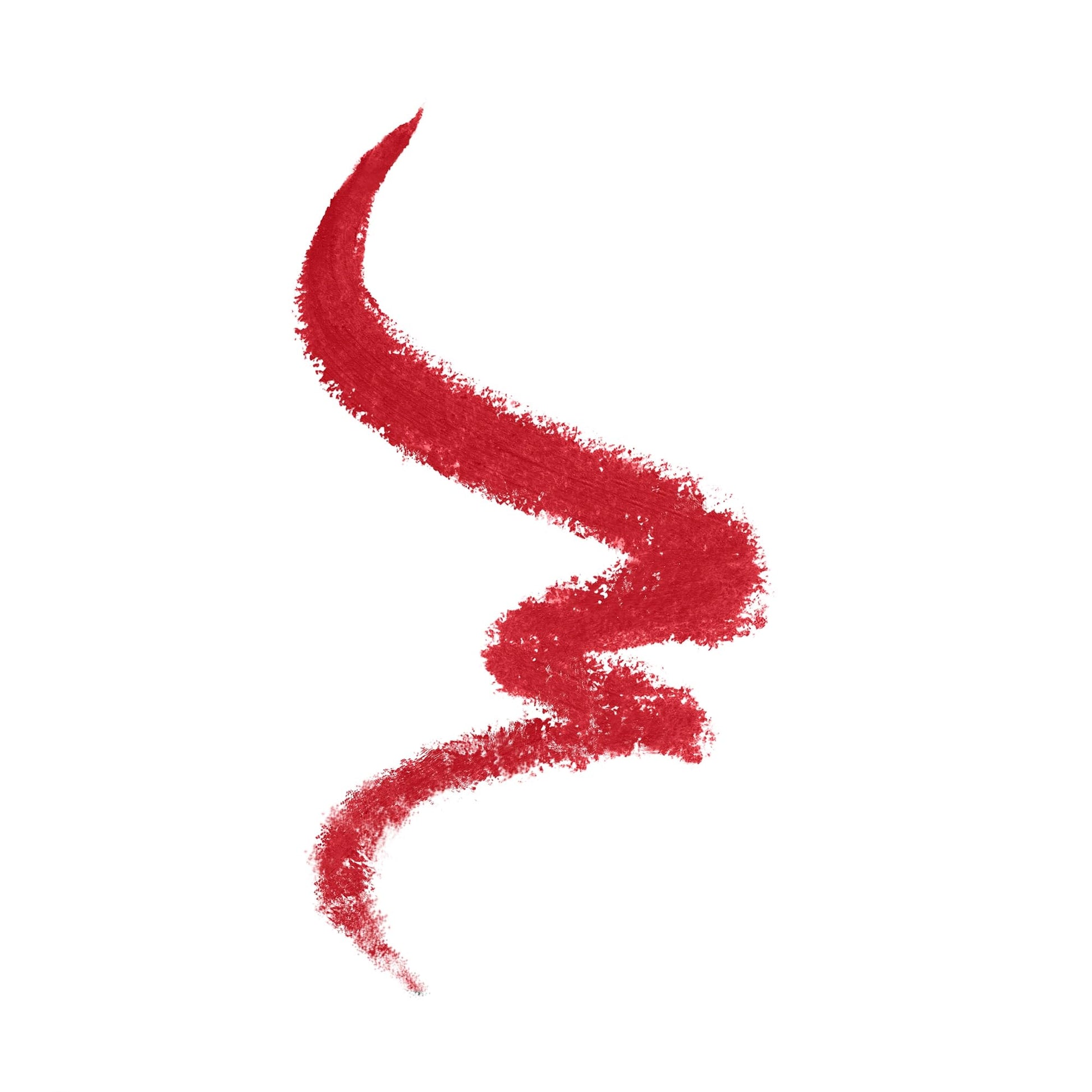 Creamy long lasting lip liner swatch on skin demonstrating intense pigmentation.