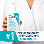 CeraVe acne face wash pump dispenser detail