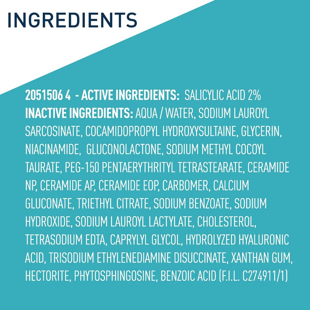 CeraVe BHA cleanser packaging and branding overview