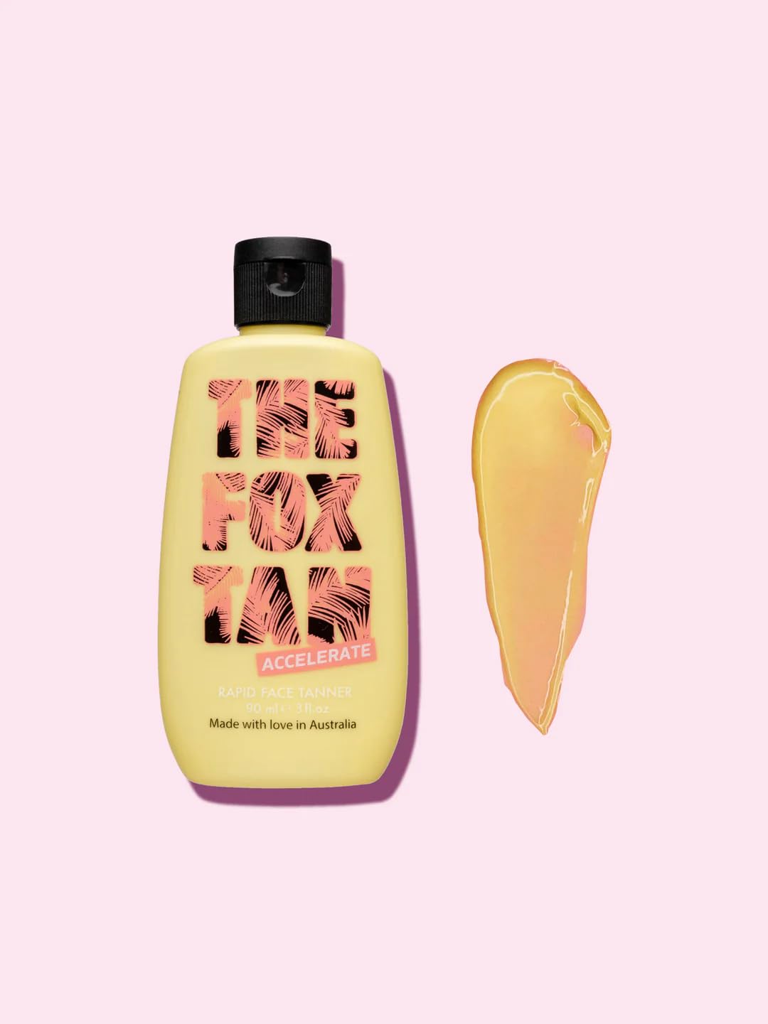 The Fox Tan Rapid Face Tanner bottle label details