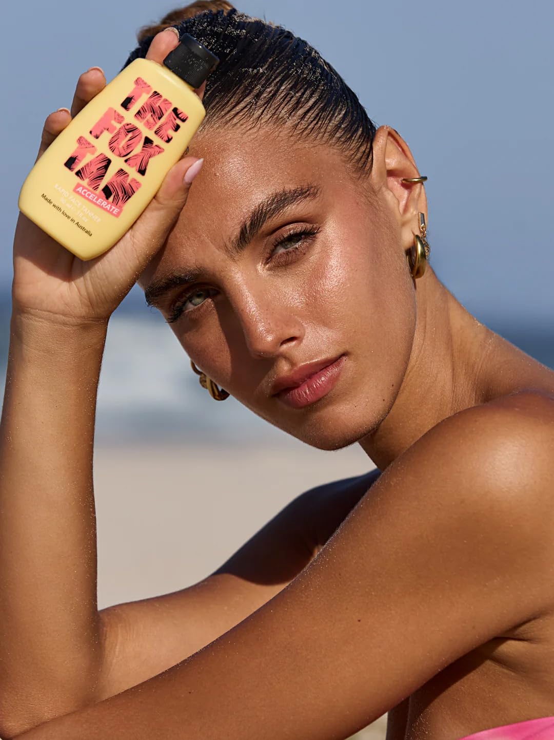 The Fox Tan Rapid Face Tanner packaging back view