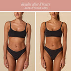 + Lux Unfiltered On Holiday deep tan bottle lifestyle setup