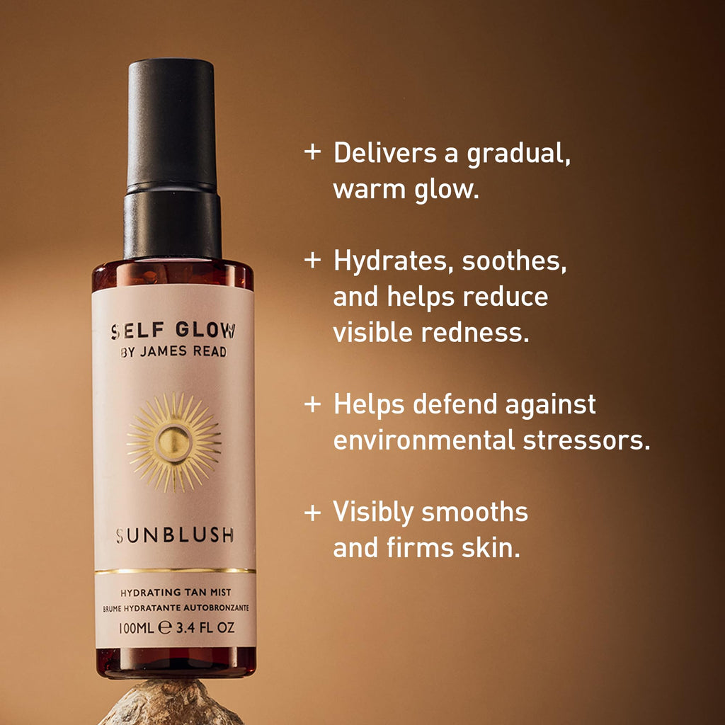 Self Glow By James Read Sunblush Hydrating Tan Mist luxury packaging