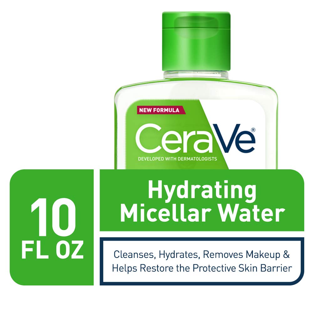 Authentic USA imported CeraVe three in one facial cleanser and eye makeup remover packaging