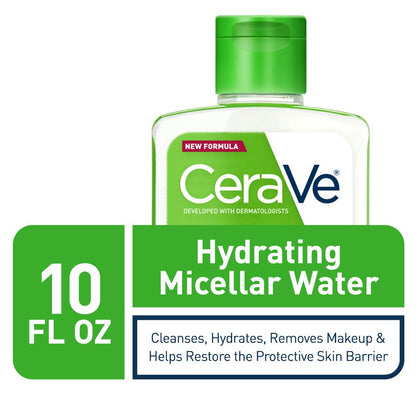 Authentic USA imported CeraVe three in one facial cleanser and eye makeup remover packaging