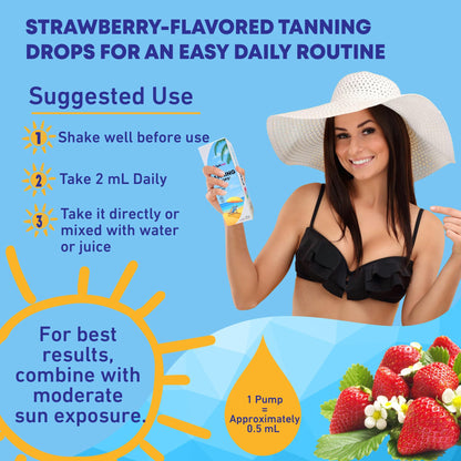 Optiwav melanin boosting oral liquid tanner