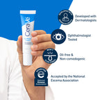 CeraVe Eye Repair Cream close up of product label and size