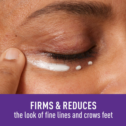 CeraVe under eye cream tube showing key ingredients like peptides caffeine and niacinamide