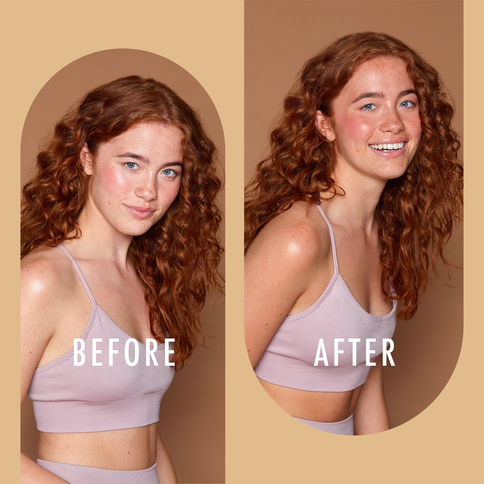 Texture of St. Moriz tanning booster drops on skin