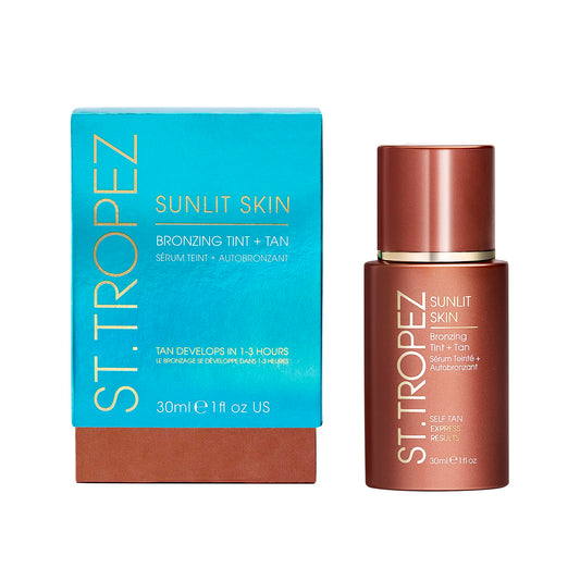 St. Tropez Sunlit Skin liquid bronzer bottle packaging