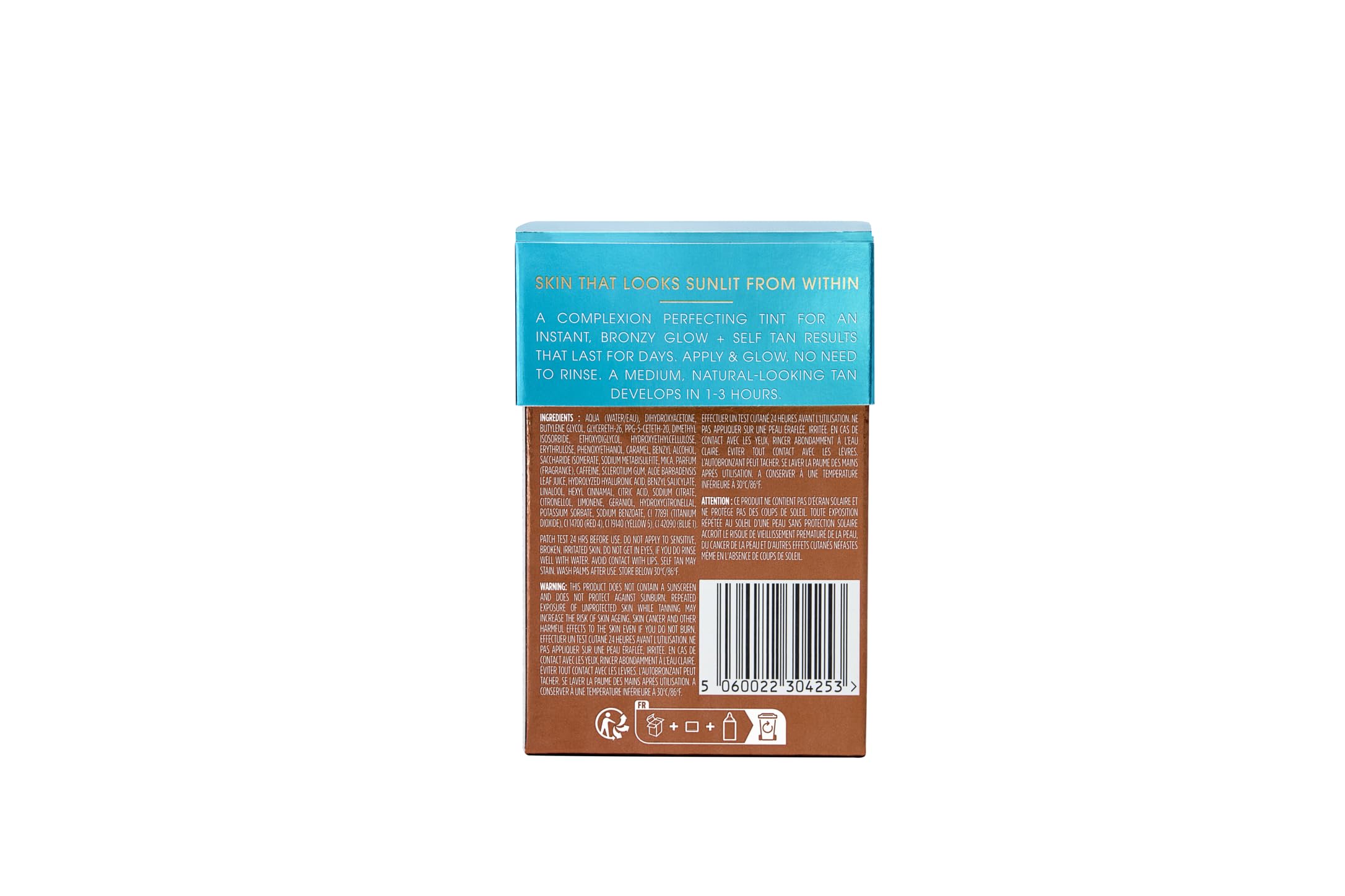 St. Tropez bronzing tint swatch showing natural glow