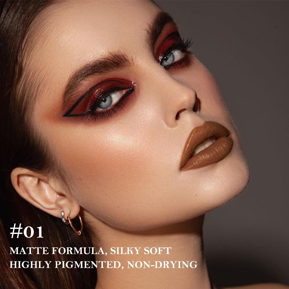 BINGBRUSH dual ended lip crayon in shade 01 Rose Latte showing precision cone tip for lip contouring