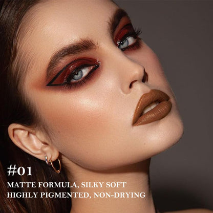 BINGBRUSH dual ended lip crayon in shade 01 Rose Latte showing precision cone tip for lip contouring