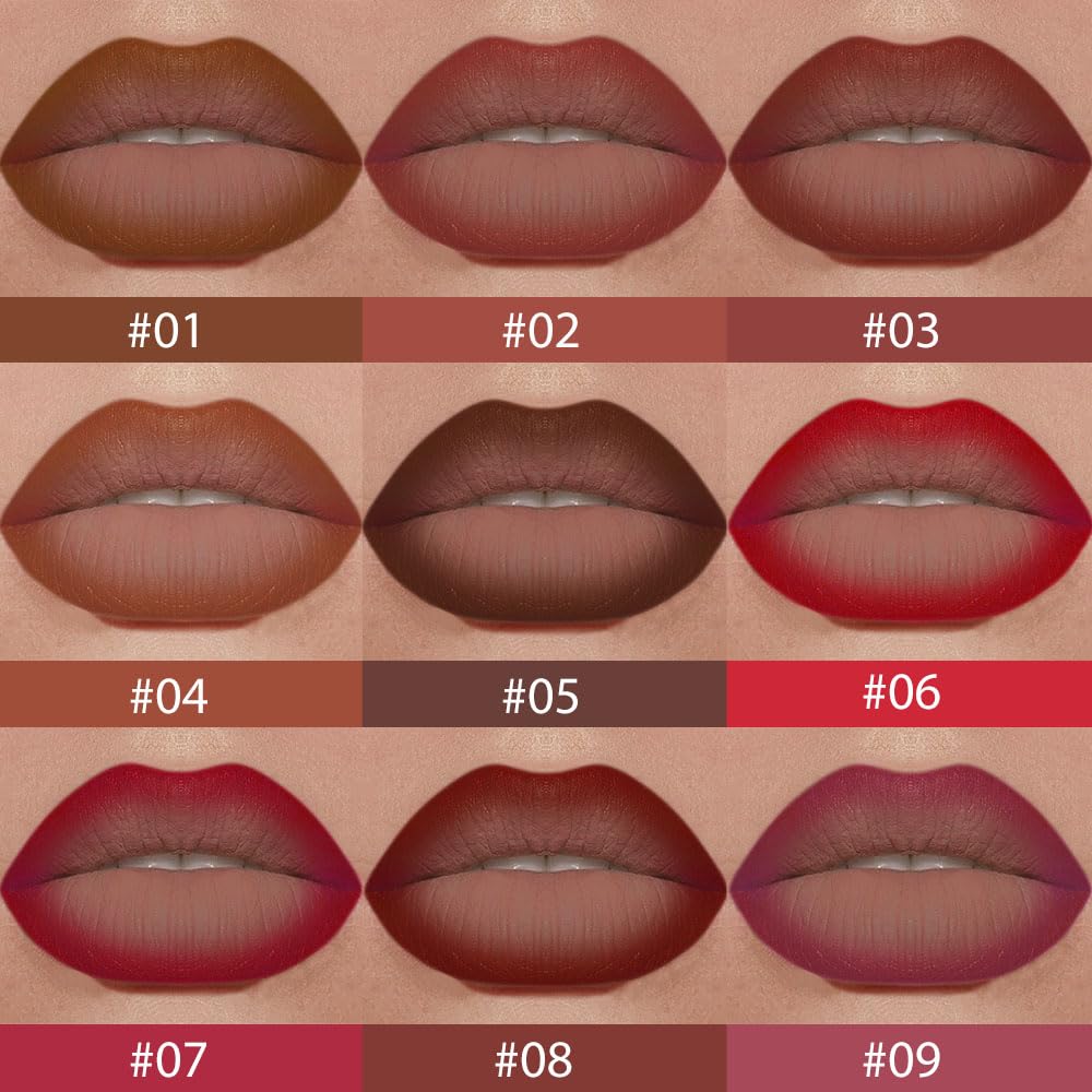 Longwear waterproof matte lipstain crayon swatched on hand to display highly pigmented warm rose nude color