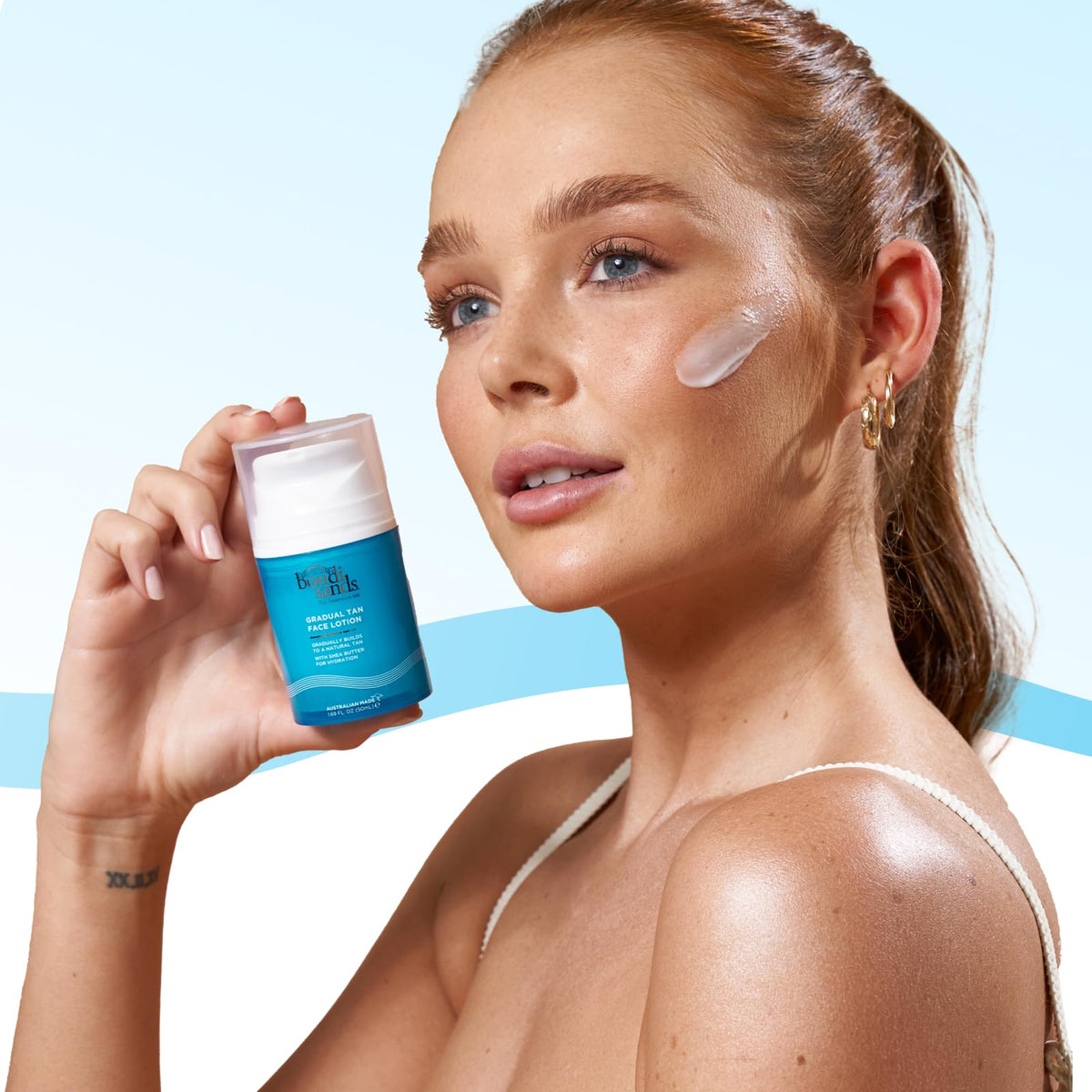 Bondi Sands Gradual Tan Face Lotion complete packaging box and tube