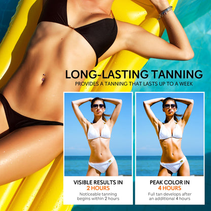 Side profile of Glossiva 30ml tanning drops bottle