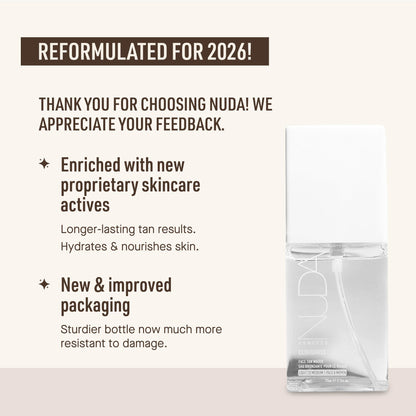 Nuda Canada CloudMist facial tanning mist packaging details