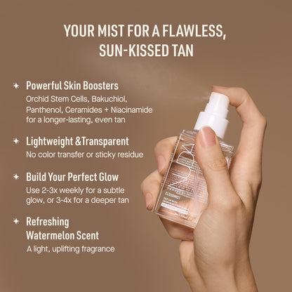 Nuda Canada CloudMist tan water 75 milliliters bottle