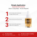 Lifecell Glow self tanning drops back label ingredient details