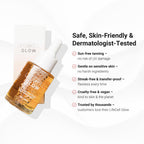 Lifecell Glow self tanning drops packaging angle view