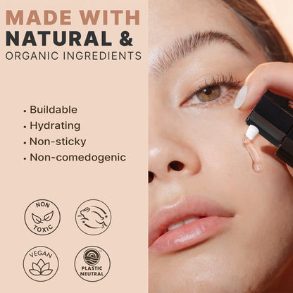 Ingredients label of USA imported Beauty by Earth serum