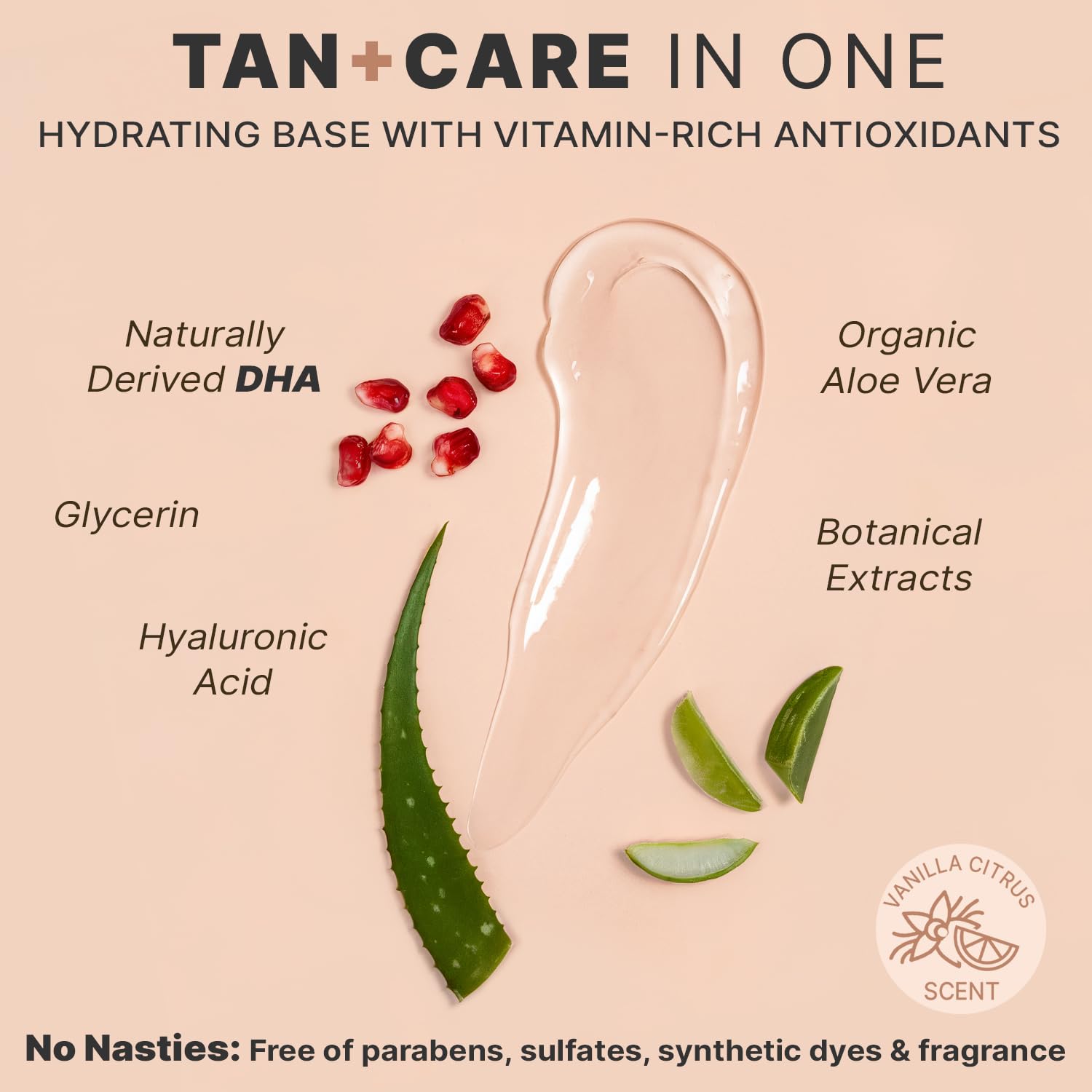 Application of non-toxic face tanner serum on hand