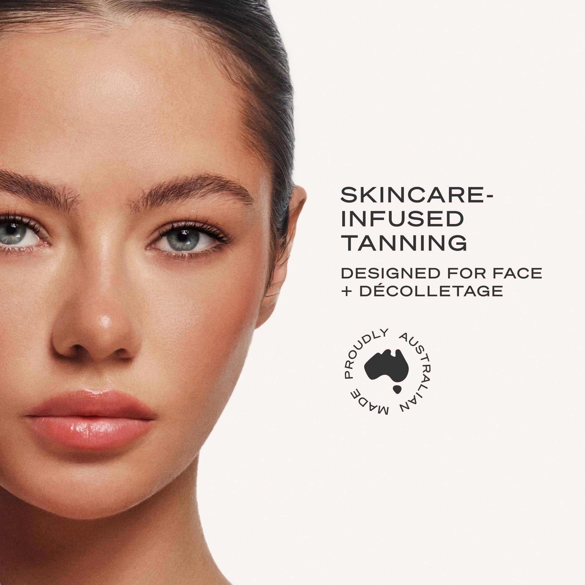 Application demonstration of Loving Tan face tanning serum