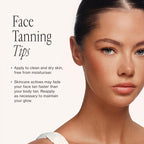 Loving Tan face tanning serum side profile view