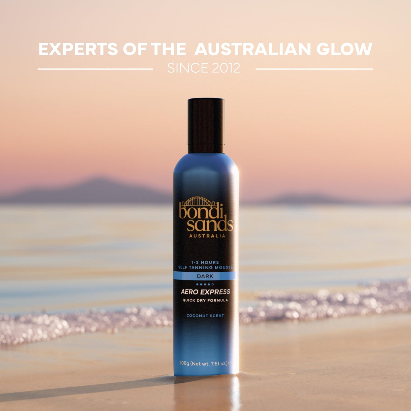 Application of Bondi Sands self-tanning foam with a mitt