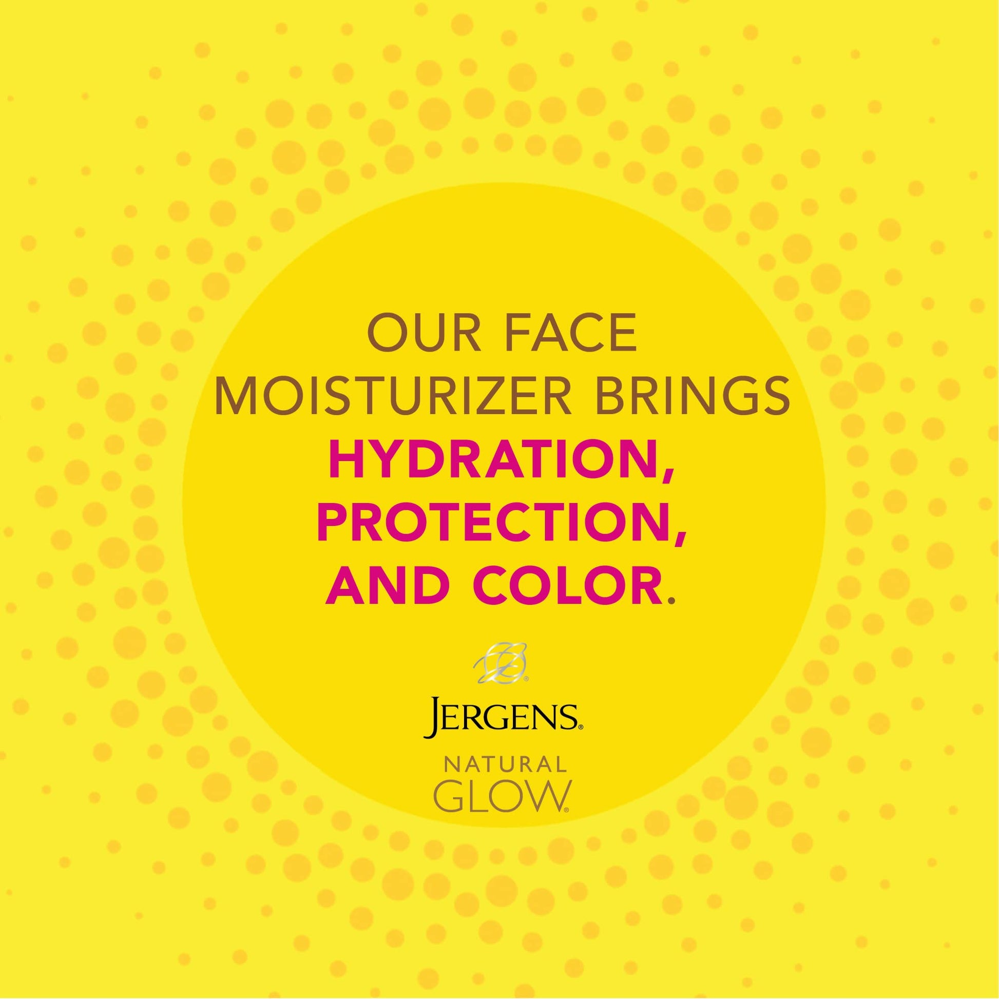Close up of Jergens Natural Glow SPF 20 facial sunscreen