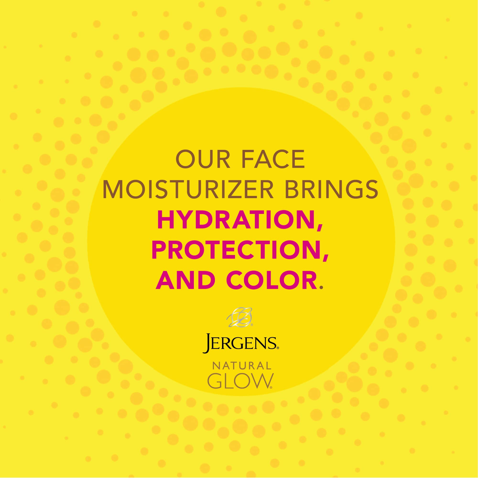 Close up of Jergens Natural Glow SPF 20 facial sunscreen