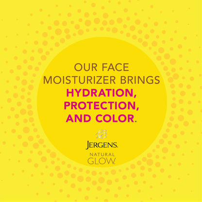 Close up of Jergens Natural Glow SPF 20 facial sunscreen