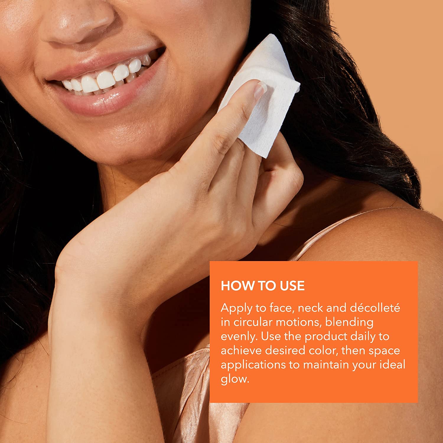 Individual pack of Dr. Dennis Gross exfoliating tanning pad
