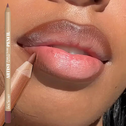 Smudge proof Beauty Glazed matte lip liners demonstrating smooth glide application on lips