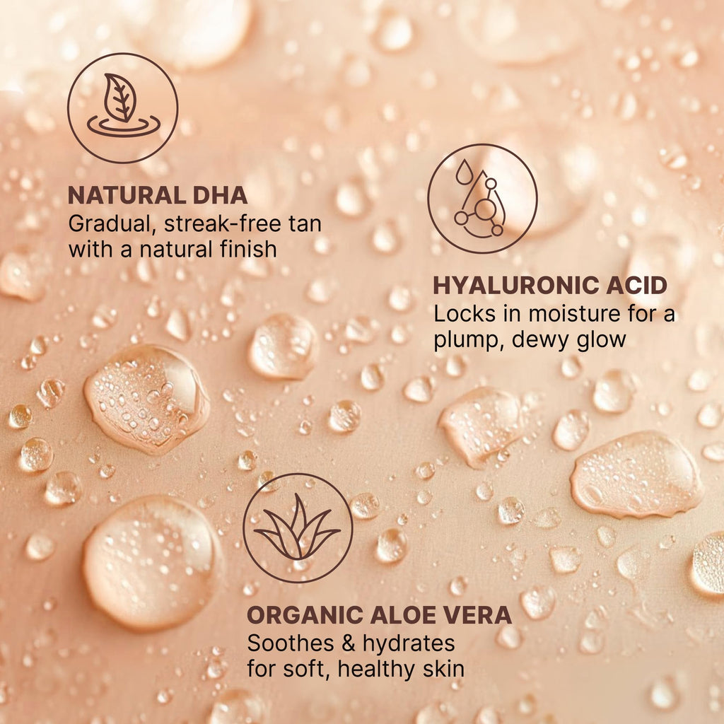 Texture and consistency preview of Beauty By Earth tanning water