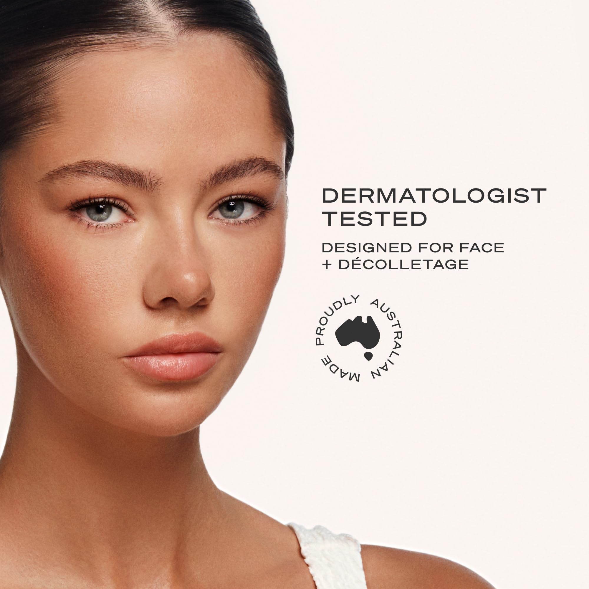 Professional quality sunless tanning cream for face