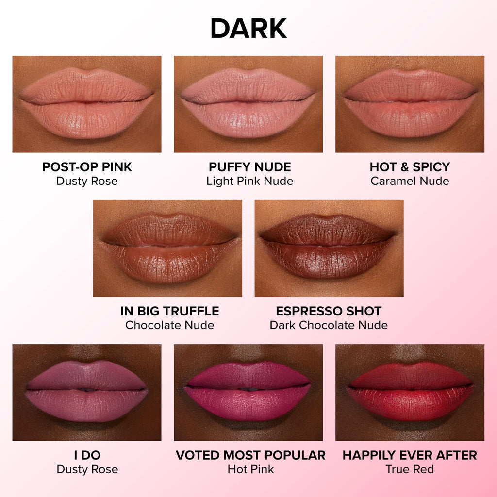 Too Faced longwear lip shaper side profile