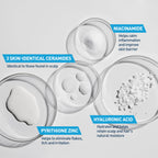 Close up of CeraVe 2-in-1 hair care product branding